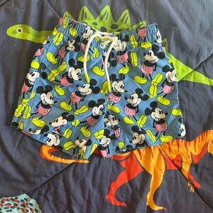 GAP Kids Blue Mickey Mouse Swim Trunks